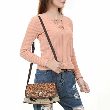 American Darling Crossbody Hand Tooled Genuine Leather Women Bag Western Handbag | purse